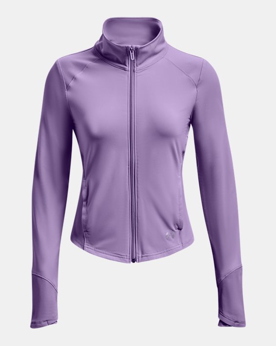 Women's UA Meridian Jacket, Purple, pdpMainDesktop image number 5
